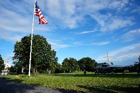 Donald Trump returns from Bedminster - Washington