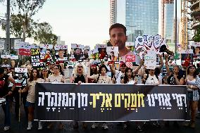 Demonstration For Permanent Ceasefire - Tel Aviv