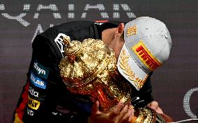Lando Norris Celebrates His Trophy F1 British GP 2025 - UK