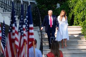 Trump Signs Tax Bill And Watches July 4th Parade