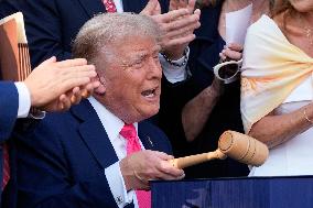 Trump Signs Tax Bill And Watches July 4th Parade