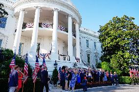 Trump Signs Tax Bill And Watches July 4th Parade