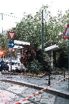 Storm Causes Damage in Milan - Italy