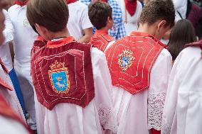 Procession of San Fermín 2025 - Spain