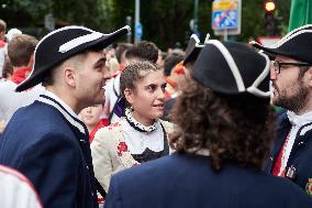 Procession of San Fermín 2025 - Spain
