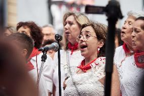 Procession of San Fermín 2025 - Spain