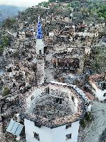 A Village Entirely Destroyed By Izmir Wildfires - Turkey