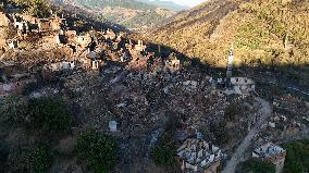 A Village Entirely Destroyed By Izmir Wildfires - Turkey