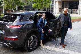 Socialist Party Members arrive for a meeting about the preparation of the 2026 Budget at Bercy - Paris RL
