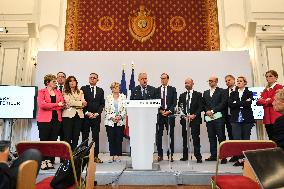 Presser at the French Interior Ministry in Paris FA
