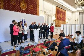 Presser at the French Interior Ministry in Paris FA