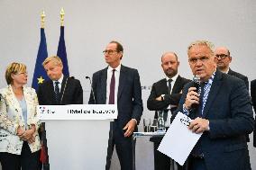 Presser at the French Interior Ministry in Paris FA