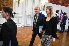Presser at the French Interior Ministry in Paris FA