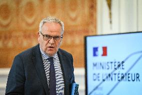 Presser at the French Interior Ministry in Paris FA
