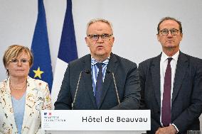 Presser at the French Interior Ministry in Paris FA