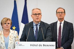 Presser at the French Interior Ministry in Paris FA