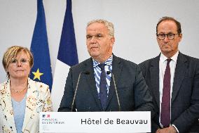 Presser at the French Interior Ministry in Paris FA
