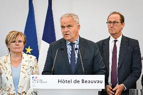 Presser at the French Interior Ministry in Paris FA