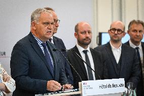 Presser at the French Interior Ministry in Paris FA