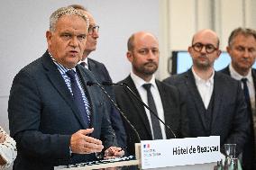 Presser at the French Interior Ministry in Paris FA