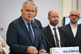 Presser at the French Interior Ministry in Paris FA
