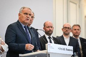 Presser at the French Interior Ministry in Paris FA