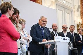 Presser at the French Interior Ministry in Paris FA
