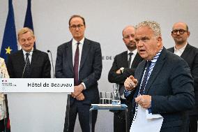 Presser at the French Interior Ministry in Paris FA