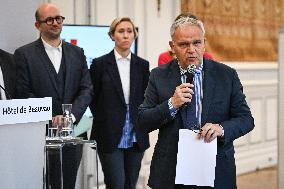 Presser at the French Interior Ministry in Paris FA