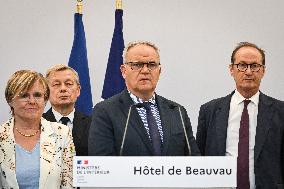 Presser at the French Interior Ministry in Paris FA