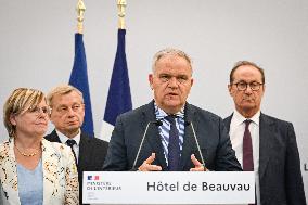 Presser at the French Interior Ministry in Paris FA