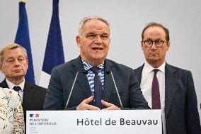 Presser at the French Interior Ministry in Paris FA