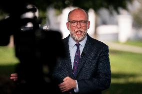 Russell Vought Interview At The White House - DC
