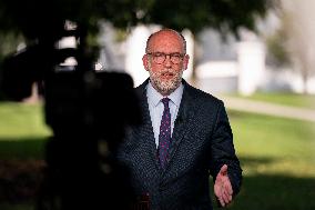 Russell Vought Interview At The White House - DC