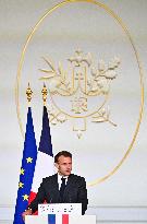 President Emmanuel Macron Honours French National Volleyball Team - Paris