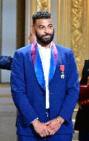 President Emmanuel Macron Honours French National Volleyball Team - Paris