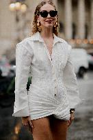 PFW - Schiaparelli Street Style