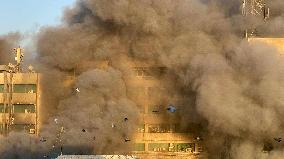 Cairo Telecommunication Building Fire - Egypt