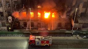 Cairo Telecommunication Building Fire - Egypt
