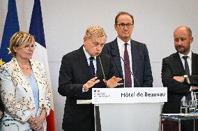 Presser at the French Interior Ministry - Paris