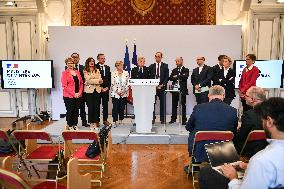 Presser at the French Interior Ministry - Paris