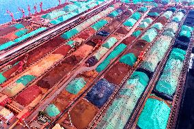Iron Ore Import at Qingdao Port