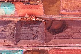 Iron Ore Import at Qingdao Port