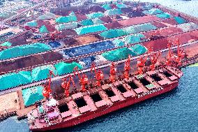 Iron Ore Import at Qingdao Port