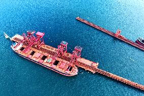 Iron Ore Import at Qingdao Port