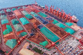 Iron Ore Import at Qingdao Port