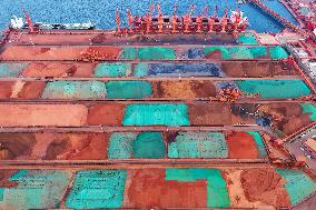 Iron Ore Import at Qingdao Port