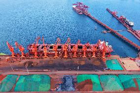 Iron Ore Import at Qingdao Port