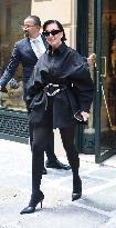 Kris Jenner Exits Hermes Boutique - Paris