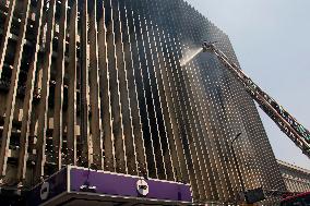 Cairo Telecommunication Building Fire Aftermath - Egypt